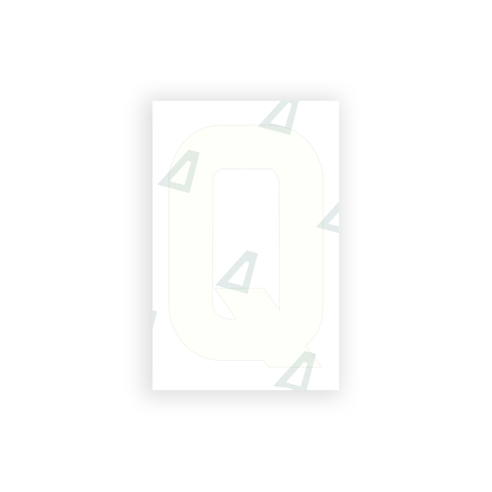 Alite Nanofilm for United Kingdom license plates - Symbol "Q" - Alite