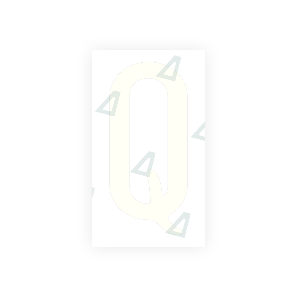 Alite Nanofilm for US (California) license plates - Symbol "Q" - Alite