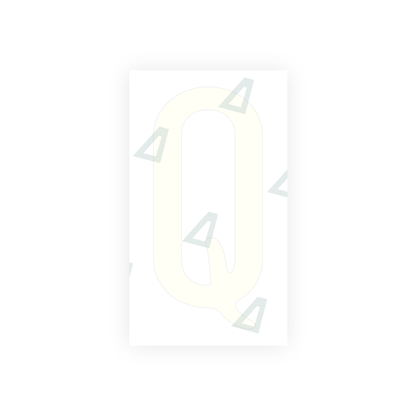 Alite Nanofilm for US (California) license plates - Symbol "Q" - Alite
