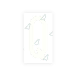 Alite Nanofilm for US (Ohio 2013) license plates - Symbol "Q" - Alite