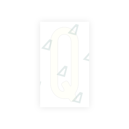 Alite Nanofilm for US (Ohio 2013) license plates - Symbol "Q" - Alite