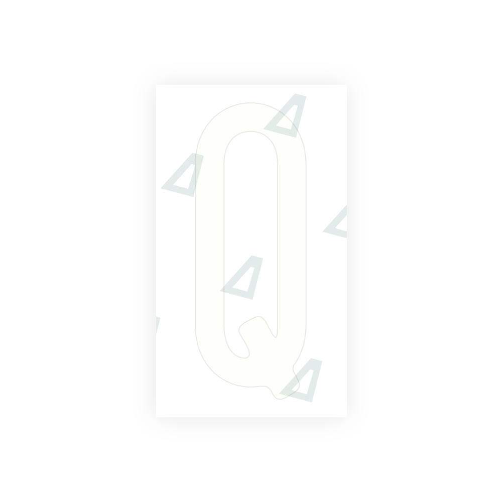 Alite Nanofilm for CA (Ontario) license plates - Symbol "Q" - Alite