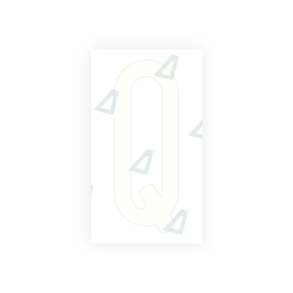 Alite Nanofilm for CA (Ontario) license plates - Symbol "Q" - Alite