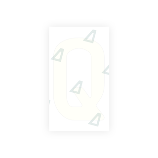 Alite Nanofilm for Uruguay license plates - Symbol "Q" - Alite