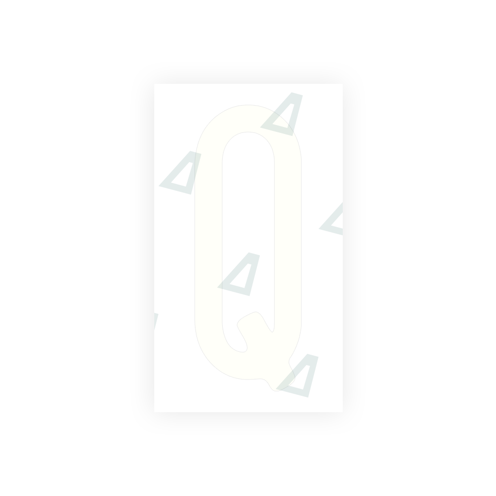 Alite Nanofilm for US (Washington State) license plates - Symbol "Q" - Alite