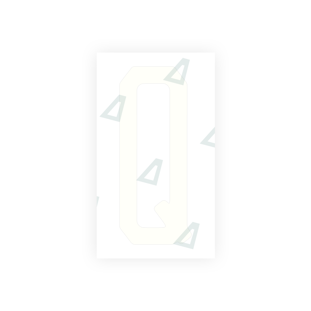 Alite Nanofilm for US (Florida 2003) license plates - Symbol "Q" - Alite