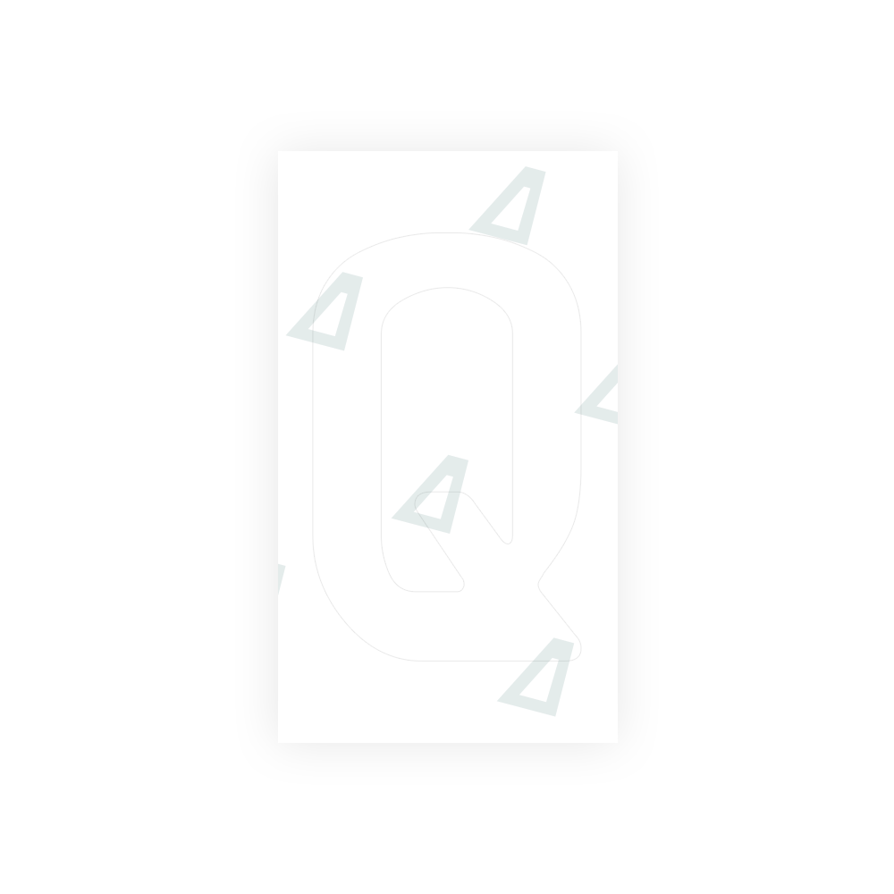 Alite Nanofilm for Uzbekistan number plates - Symbol "Q" - Alite