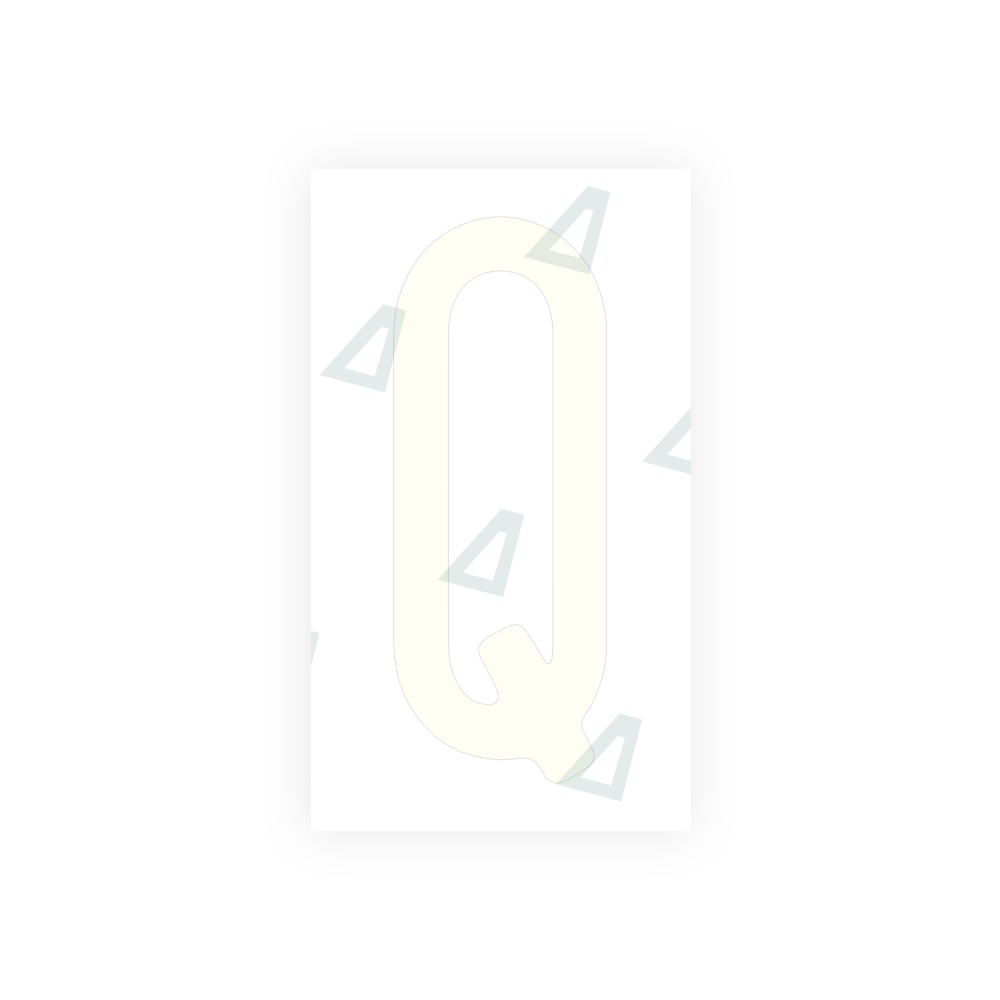 Alite Nanofilm for US (Pennsylvania) license plates - Symbol "Q" - Alite