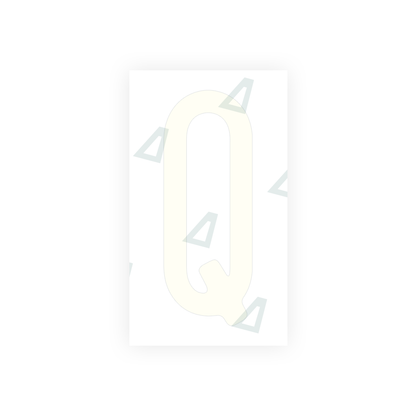 Alite Nanofilm for US (Pennsylvania) license plates - Symbol "Q" - Alite