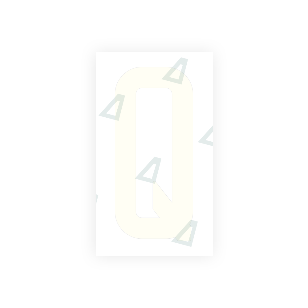 Alite Nanofilm for US (New Jersey) Moto license plates - Symbol "Q" - Alite