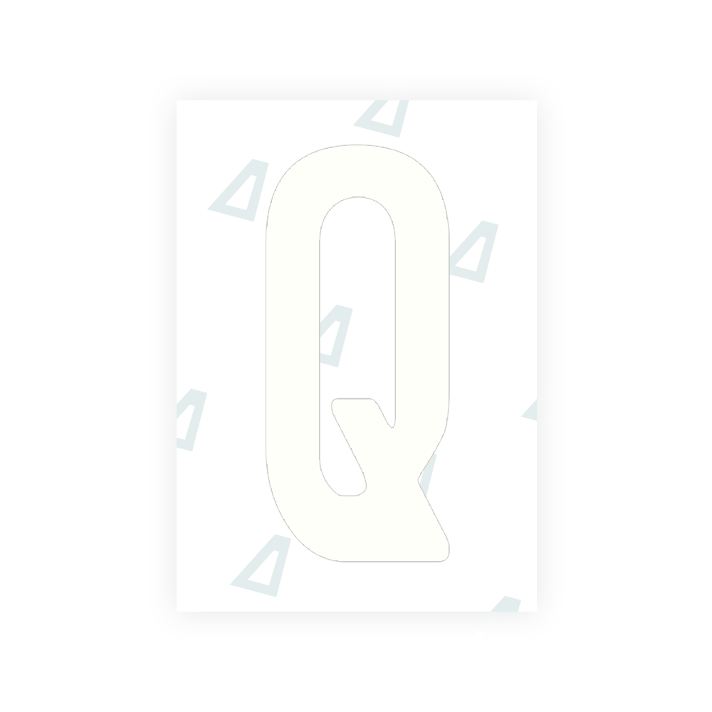 Alite Nanofilm for Guatemala license plates - Symbol "Q" - Alite