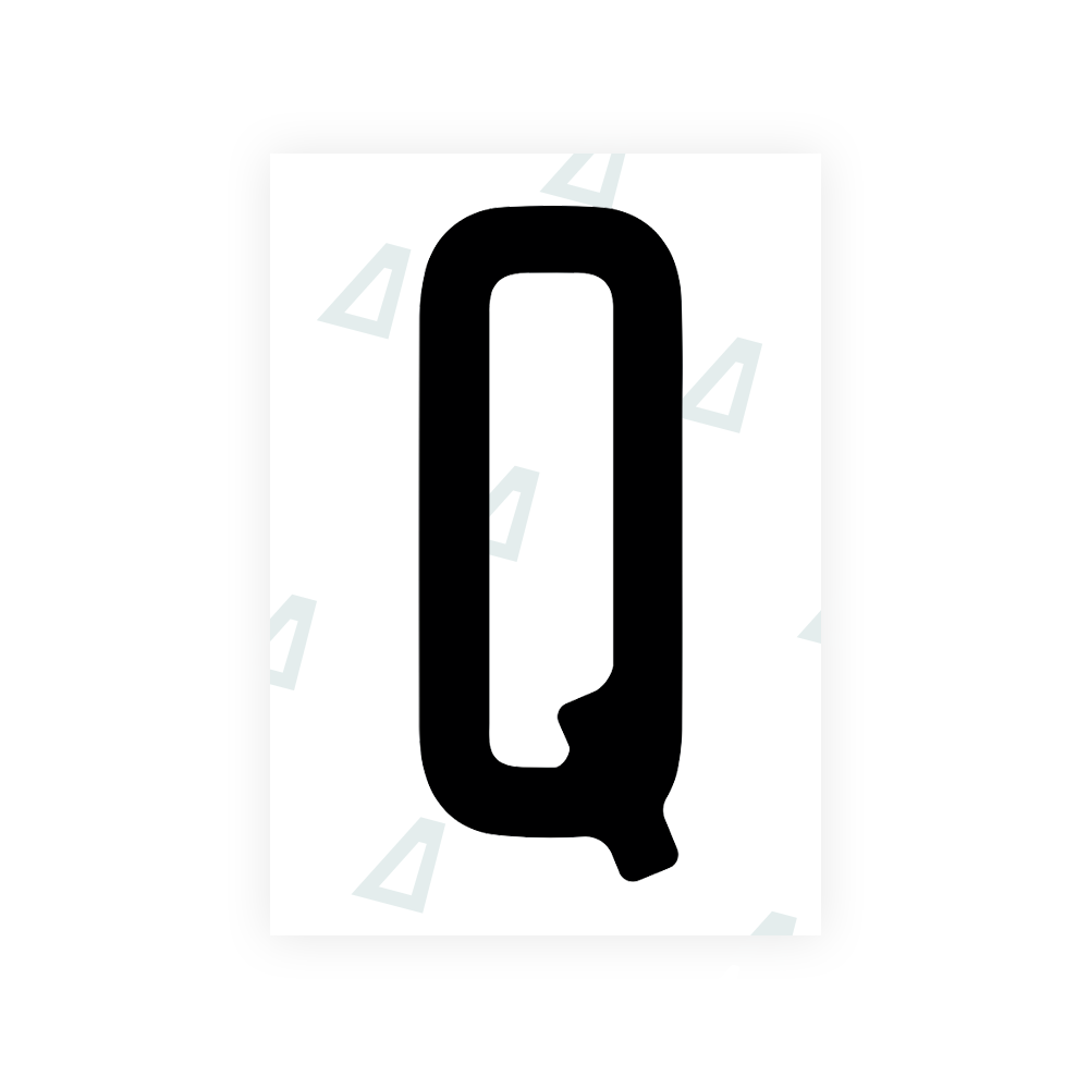Alite Nanofilm for US (Illinois 2006 - Round) license plates - Symbol "Q" - Alite