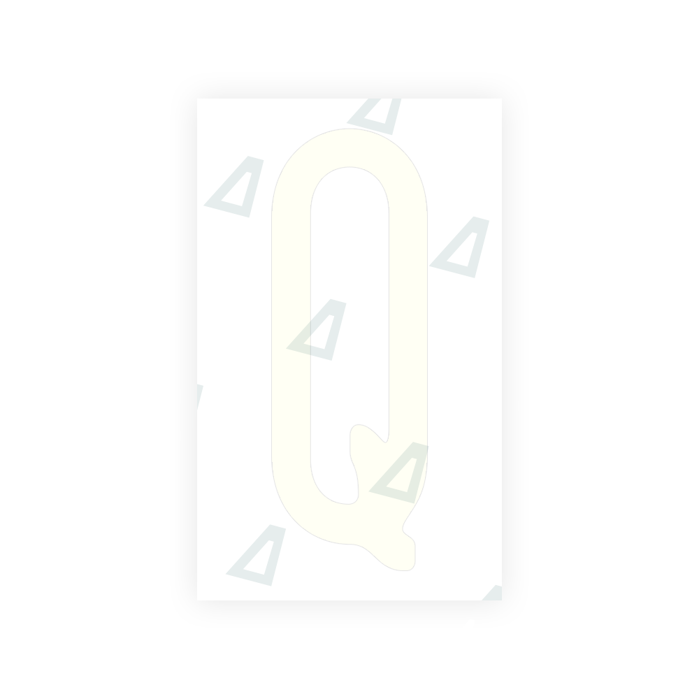 Alite Nanofilm for US (New Jersey - Embossed) license plates - Symbol "Q" - Alite