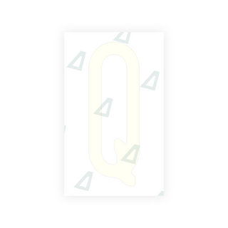 Alite Nanofilm for US (New Jersey - Embossed) license plates - Symbol "Q" - Alite