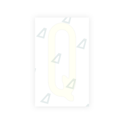 Alite Nanofilm for US (New Jersey - Embossed) license plates - Symbol "Q" - Alite