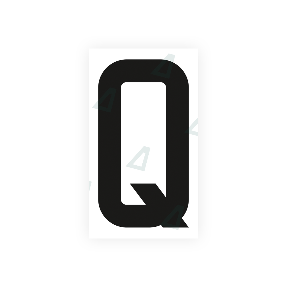 Alite Nanofilm for France license plates - Symbol "Q" - Alite