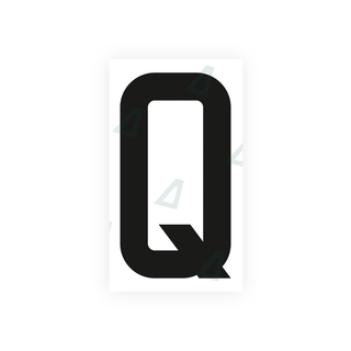 Alite Nanofilm for France license plates - Symbol "Q" - Alite