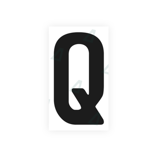 Alite Nanofilm for Germany (standard) license plates - Symbol "Q" - Alite