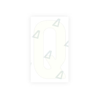 Alite Nanofilm for Tanzania (standard) license plates - Symbol "Q"