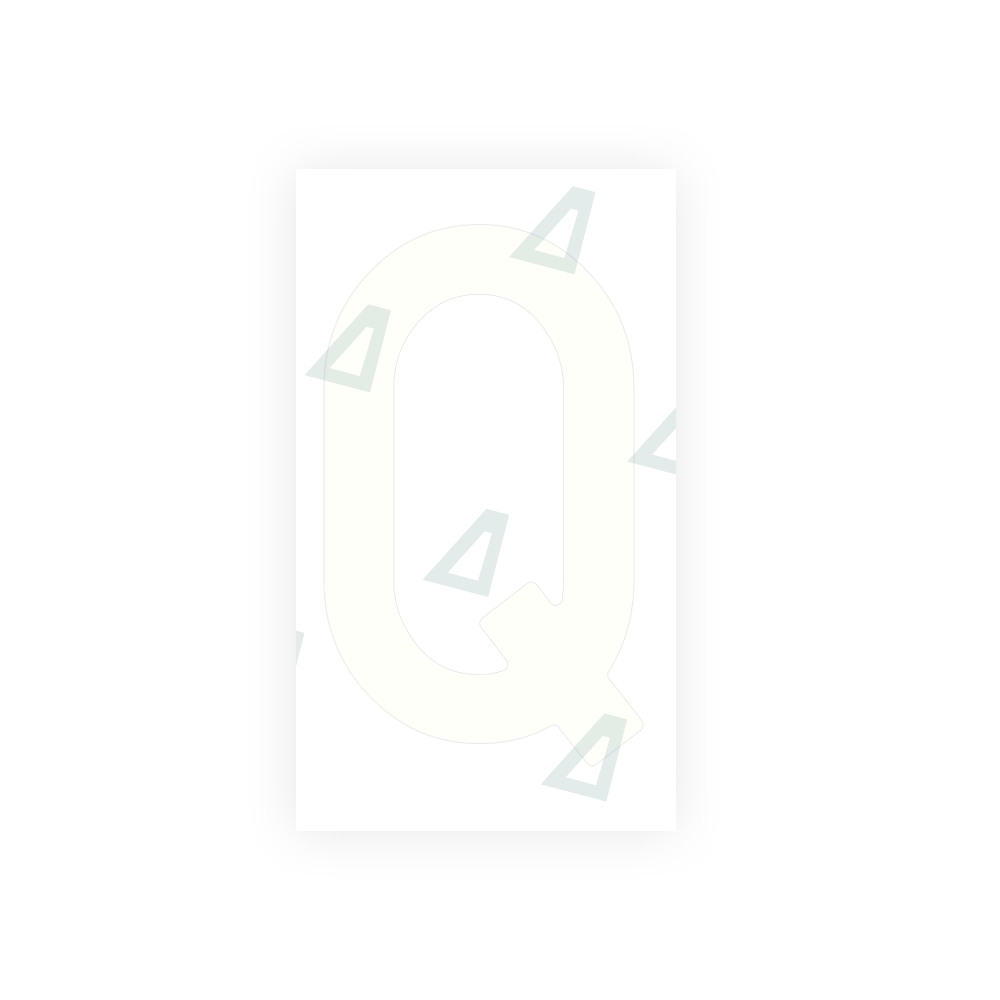 Alite Nanofilm for Spain Flat license plates - Symbol "Q" - Alite