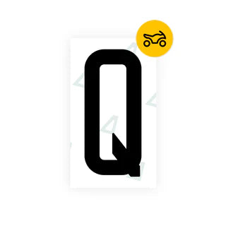 Alite Nanofilm for US (Oklahoma) Moto license plates - Symbol "Q" - Alite