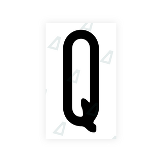 Alite Nanofilm for US (New Jersey - Embossed) license plates - Symbol "Q" - Alite
