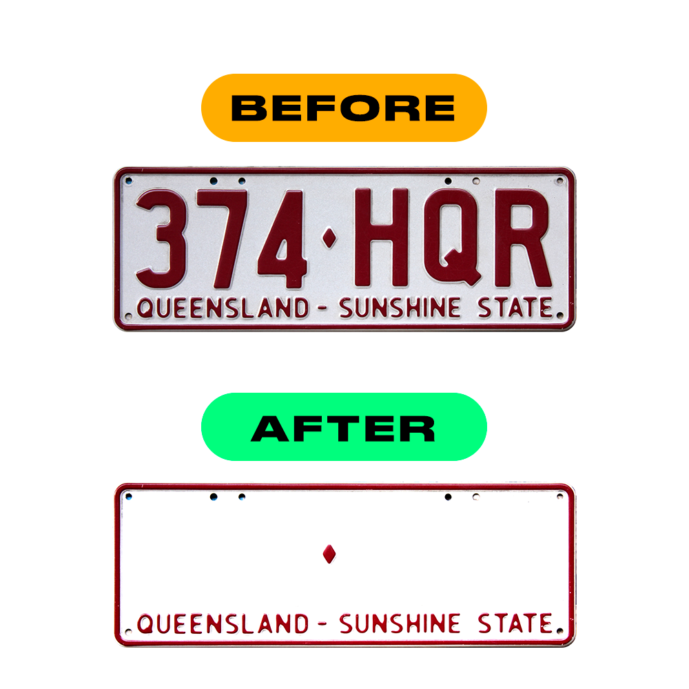 Alite Nanofilm for AUS (Queensland) license plates - Symbol "Z" - Alite