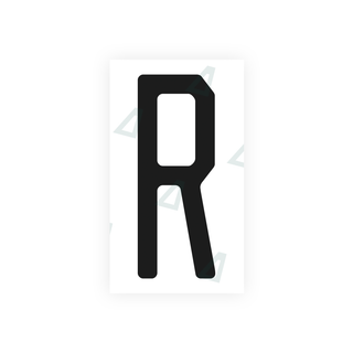 Alite Nanofilm for US (Michigan) license plates - Symbol "R" - Alite