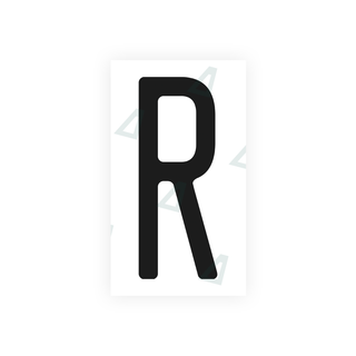 Alite Nanofilm for US (Washington State) license plates - Symbol "R" - Alite