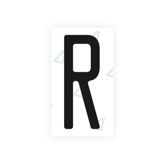 Alite Nanofilm for US (Ohio 2013) license plates - Symbol "R" - Alite