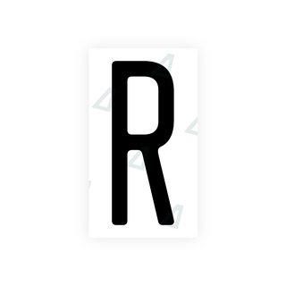 Alite Nanofilm for US (Wisconsin) license plates - Symbol "R" - Alite