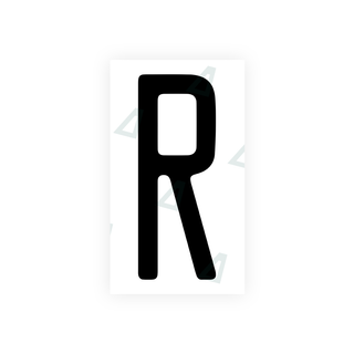 Alite Nanofilm for US (Illinois 2006 - Round) license plates - Symbol "R" - Alite