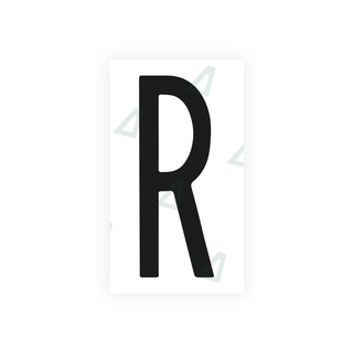 Alite Nanofilm for US (New York 1986) license plates - Symbol "R" - Alite