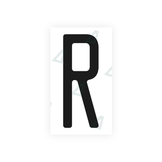 Alite Nanofilm for CA (Ontario) license plates - Symbol "R" - Alite