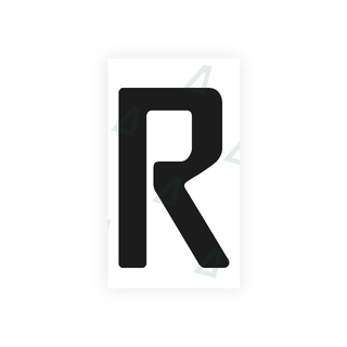 Alite Nanofilm for Uruguay license plates - Symbol "R" - Alite