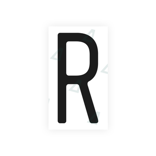 Alite Nanofilm for US (Missouri) license plates - Symbol "R" - Alite