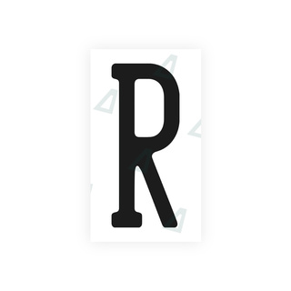 Alite Nanofilm for US (Pennsylvania) license plates - Symbol "R" - Alite