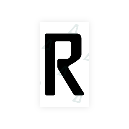 Alite Nanofilm for Uzbekistan number plates - Symbol "R" - Alite