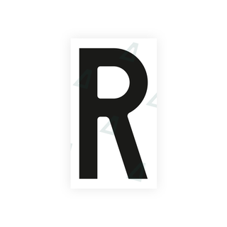 Alite Nanofilm for Czech Republic license plates - Symbol "R" - Alite