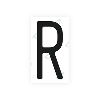 Alite Nanofilm for US (Massachusetts) license plates - Symbol "R" - Alite