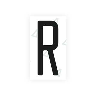 Alite Nanofilm for US (Illinois 2006 - Square) license plates - Symbol "R" - Alite