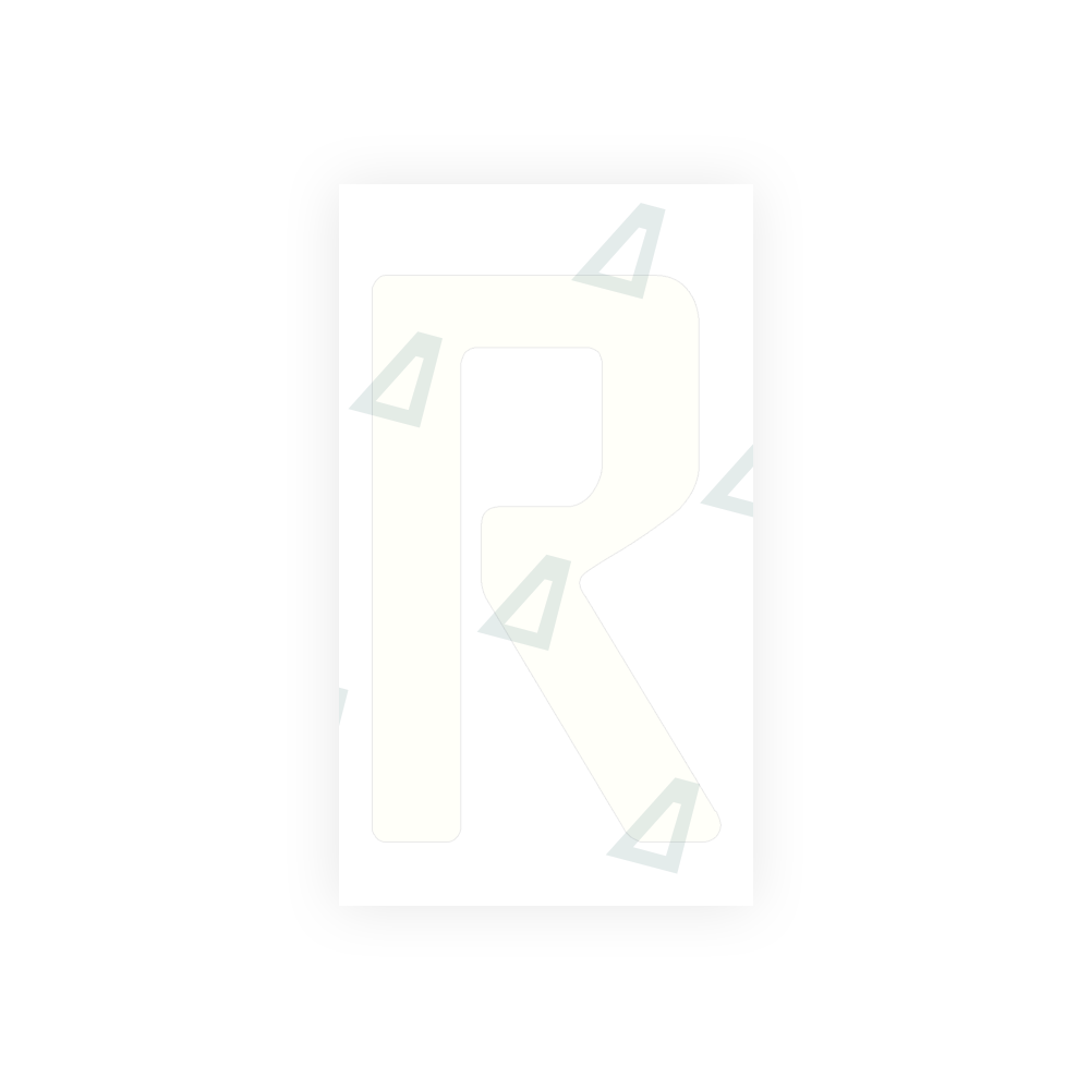 Alite Nanofilm for Uruguay license plates - Symbol "R" - Alite