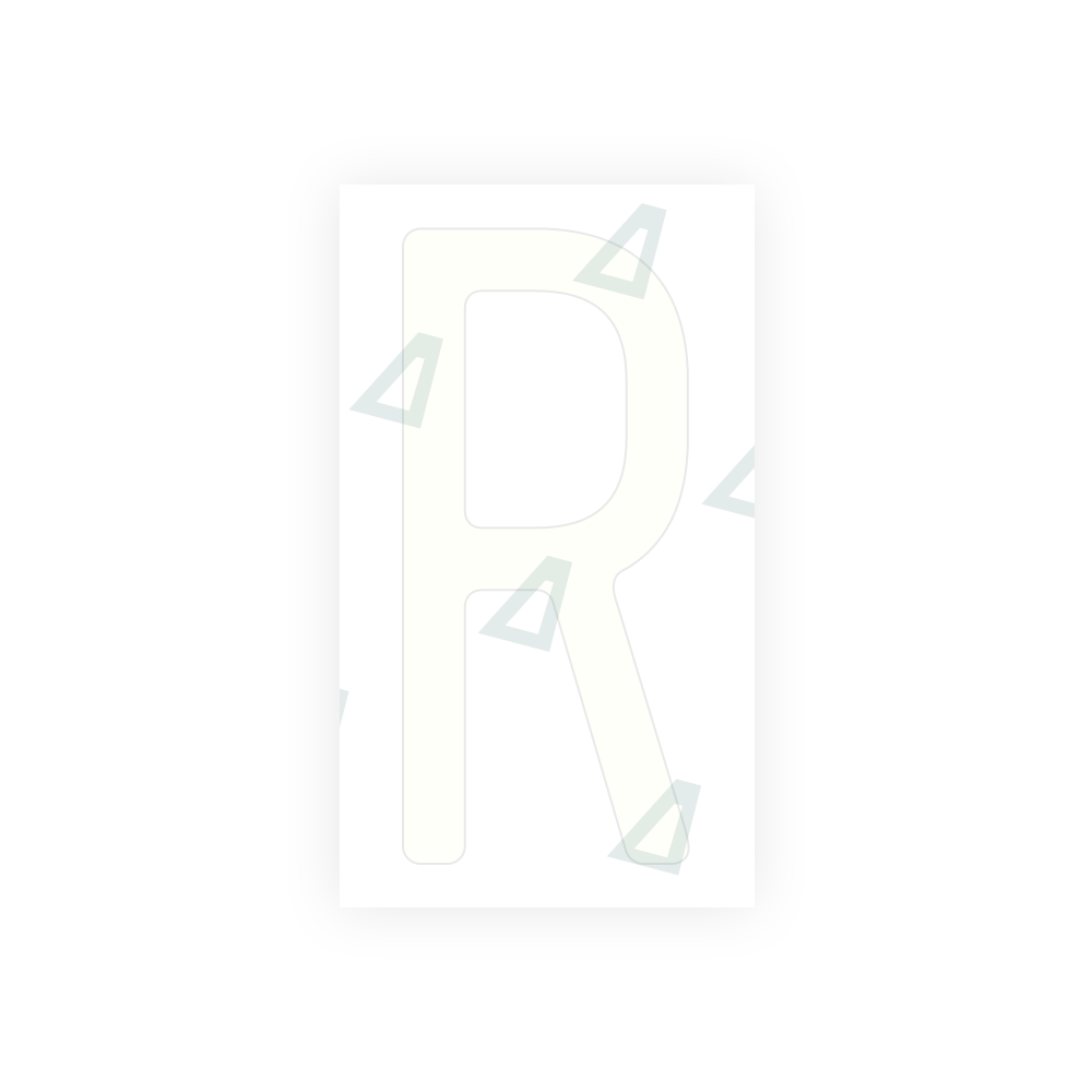 Alite Nanofilm for US (Missouri) license plates - Symbol "R" - Alite