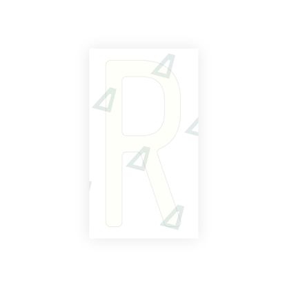 Alite Nanofilm for US (Massachusetts) license plates - Symbol "R" - Alite