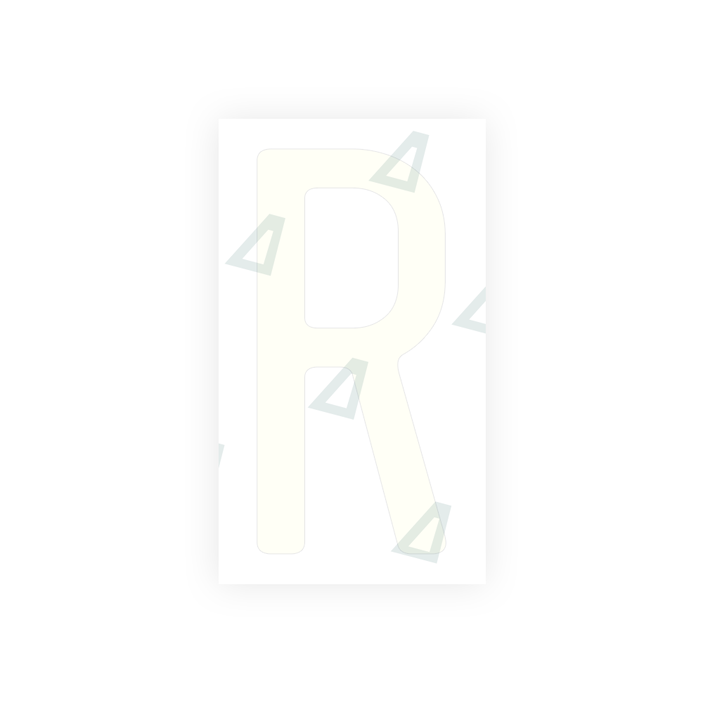 Alite Nanofilm for US (California) license plates - Symbol "R" - Alite