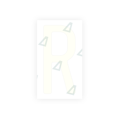 Alite Nanofilm for US (California) license plates - Symbol "R" - Alite