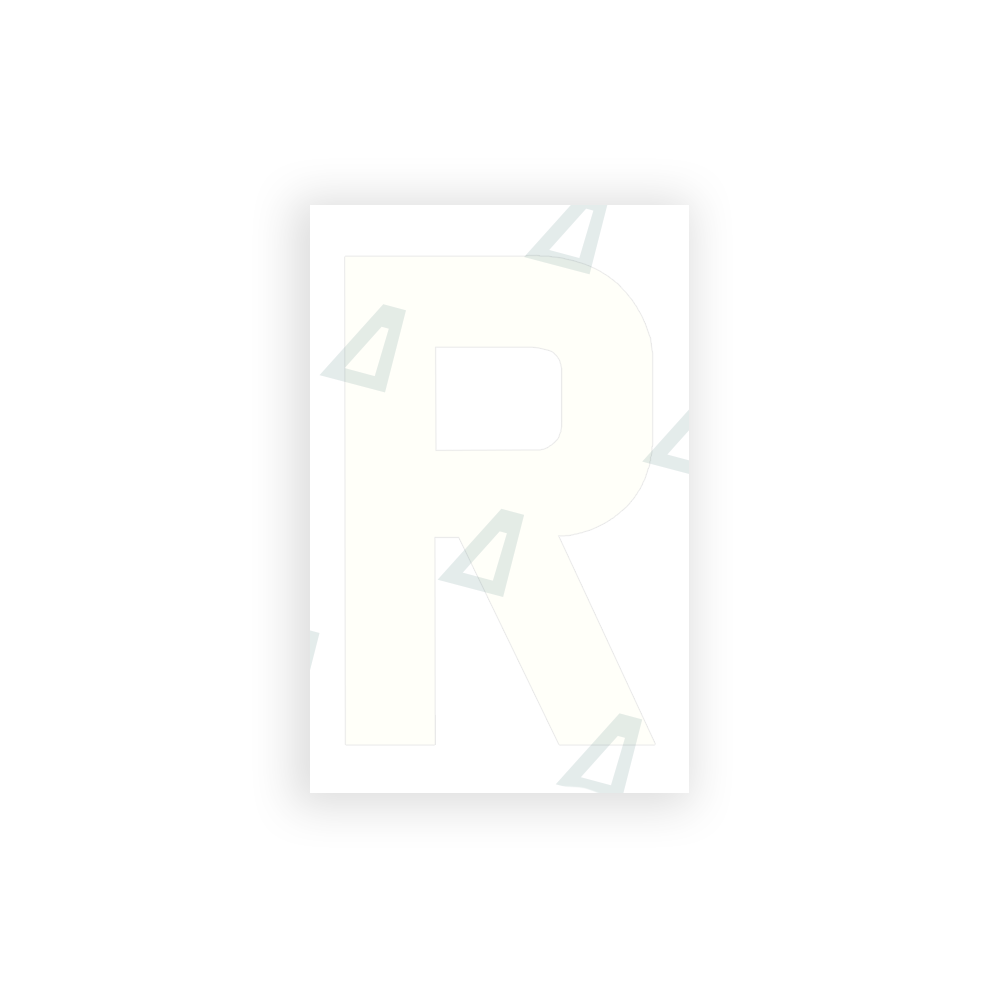 Alite Nanofilm for United Kingdom license plates - Symbol "R" - Alite