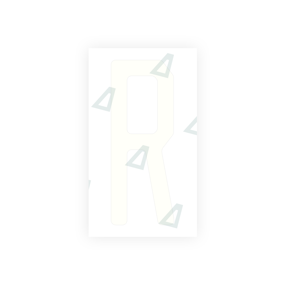 Alite Nanofilm for US (Michigan) license plates - Symbol "R" - Alite