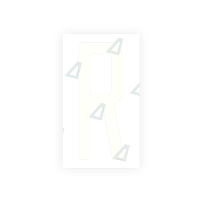 Alite Nanofilm for US (Michigan) license plates - Symbol "R" - Alite