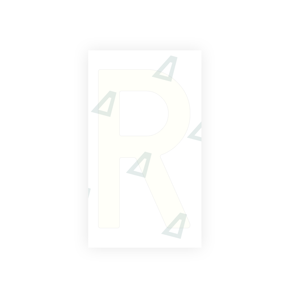 Alite Nanofilm for Spain Flat license plates - Symbol "R" - Alite